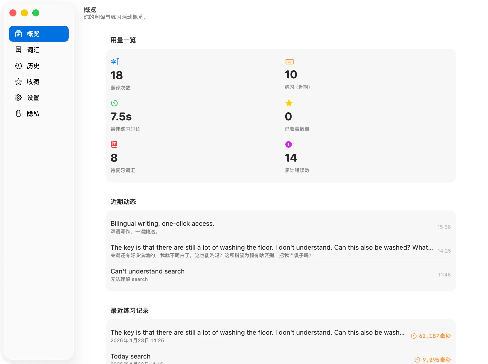 Overview Statistics